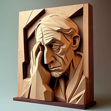 3D model Pablo Picasso (STL)